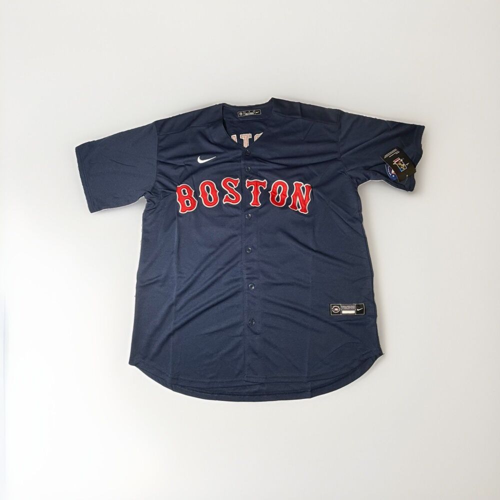 NWT Nike David Ortiz #34 Boston Red Sox Stitched Jersey Navy Blue XL